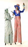 Freiheitsstatue und Uncle Sam
